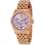 Michael Kors Lexington Purple Dial Rose Gold Steel Strap Watch For Women - MK6207 Buy Now By Michael Kors