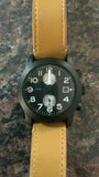 Marc Jacobs Larry Chronograph Black Dial Brown Leather Strap Watch for Men - MBM5053 Buy Now By Marc Jacobs