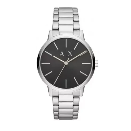Armani Exchange Cayde Analog Black Dial Silver Steel Strap Watch For Men - AX2700 Buy Now By Armani Exchange