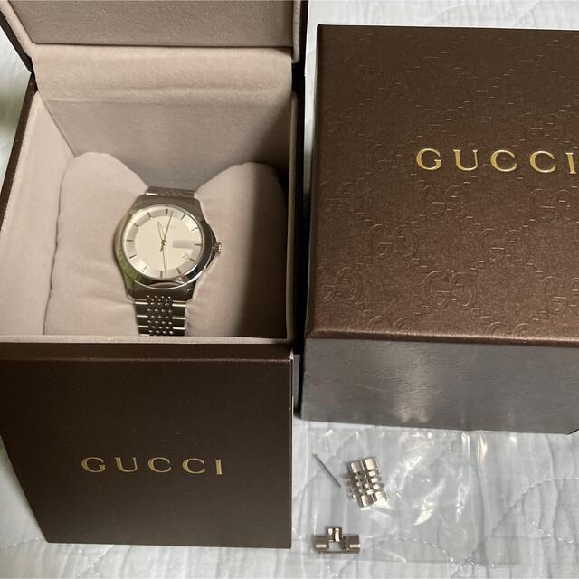 Gucci G Timeless Silver Dial Silver Steel Strap Watch For Men - YA126401 Buy Now By Gucci