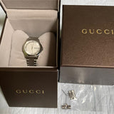 Gucci G Timeless Silver Dial Silver Steel Strap Watch For Men - YA126401 Buy Now By Gucci