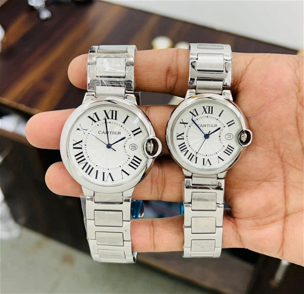 Cartier Ballon Bleu De Cartier Silver Dial Silver Steel Strap Watch for Women - W69011Z4 Buy Now By Cartier