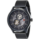Tommy Hilfiger Spencer Skeleton Black Dial Black Mesh Bracelet Watch for Men - 1791644 Buy Now By Tommy Hilfiger