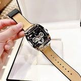 Guess Phoenix Multifunction Black Dial Brown Leather Strap Watch for Men - GW0202G3 Buy Now By Guess