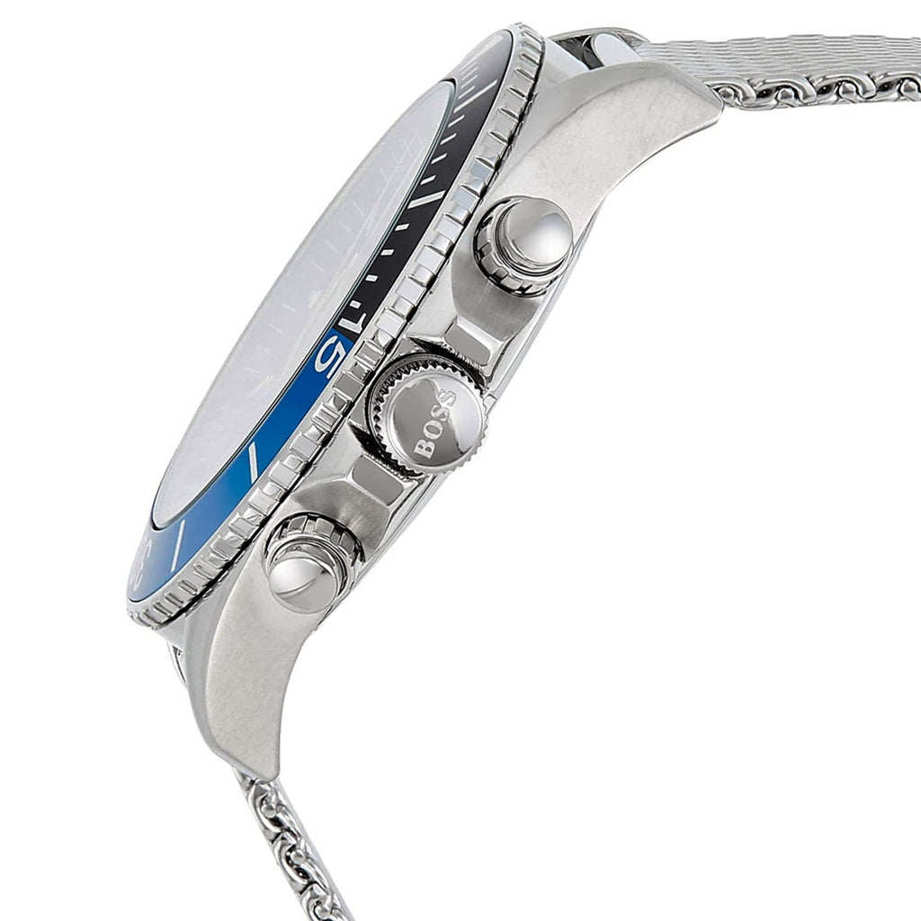 Hugo Boss Ocean Edition Black Dial Silver Mesh Strap Watch for Men - 1513742 Buy Now By Hugo Boss