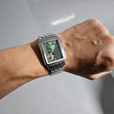 Emporio Armani Meccanico Automatic Green Dial Silver Steel Strap Watch For Men - AR60067 Buy Now By Emporio Armani