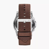 Armani Exchange Hampton Chronograph White Dial Brown Leather Strap Watch For Men - AX2187 Buy Now By Armani Exchange