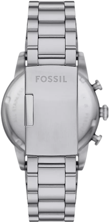 Fossil Sport Tourer Chronograph Black Dial Silver Steel Strap Watch for Men - FS6045 Buy Now By Fossil