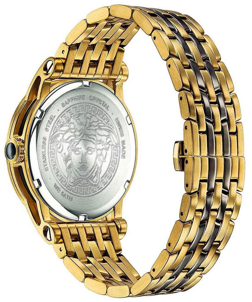 Versace Palazzo Empire White Dial Two Tone Steel Strap Watch for Men - VERD00418 Buy Now By Versace