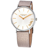 Coach Perry White Dial Beige Leather Strap Watch for Women - 14503157 Buy Now By Coach