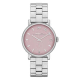 Marc Jacobs Baker Pink Dial Silver Steel Strap Watch for Women - MBM3283 Buy Now By Marc Jacobs