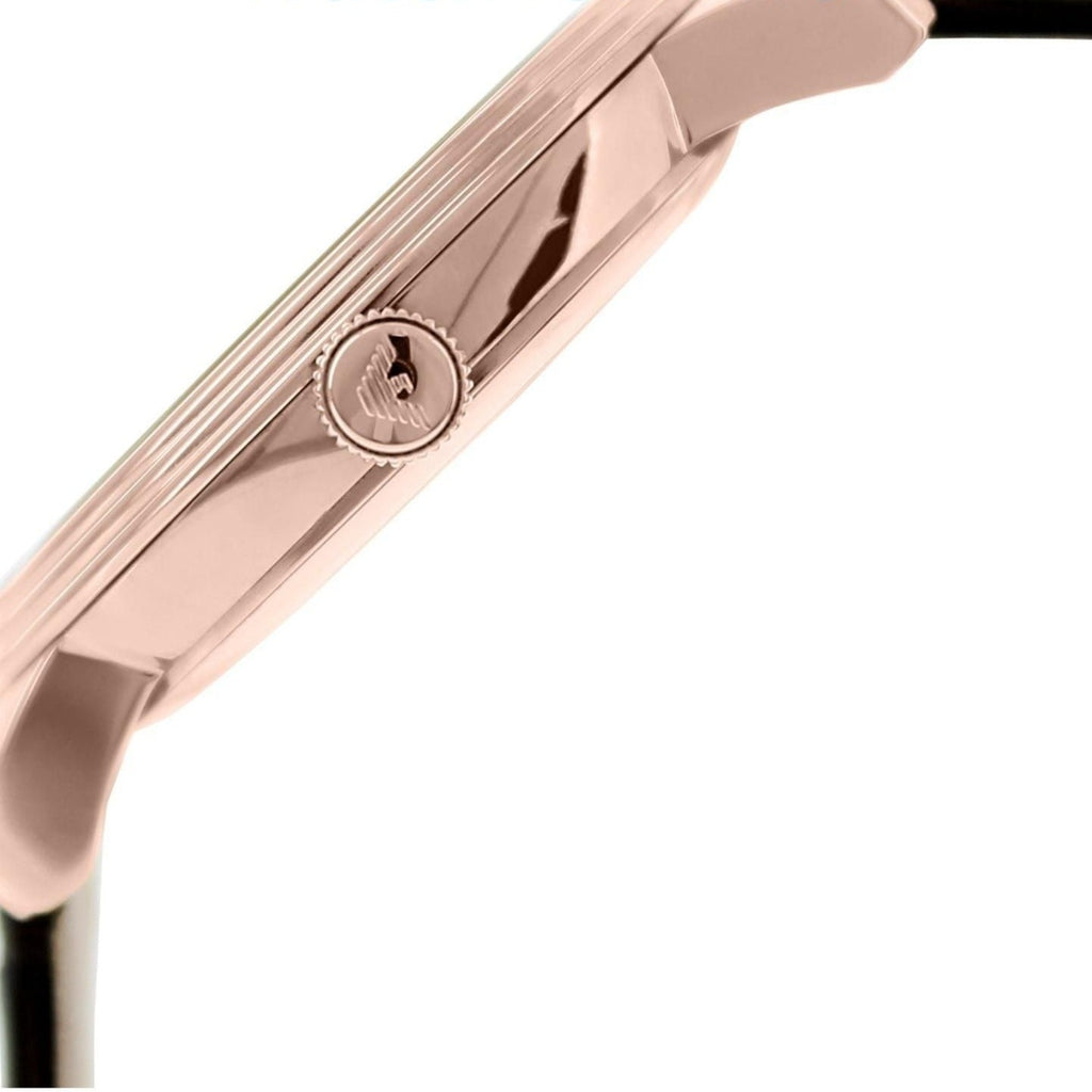 Emporio Armani Classic Quartz Brown Dial Brown Leather Strap Watch For Men - AR1613 Buy Now By Emporio Armani