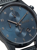 Hugo Boss Skymaster Chronograph Blue Dial Blue Mesh Bracelet Watch for Men - 1513836 Buy Now By Hugo Boss