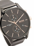 Hugo Boss Associate Black Dial Black Mesh Bracelet Watch for Men - 1513769 Buy Now By Hugo Boss