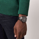 Hugo Boss Skymaster Chronograph Black Dial Black Steel Strap Watch for Men - 1513785 Buy Now By Hugo Boss