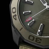 Tag Heuer Aquaracer Automatic Green Dial Khakhi Green Nylon Strap Watch for Men - WAY208E.FC8222 Buy Now By Tag Heuer