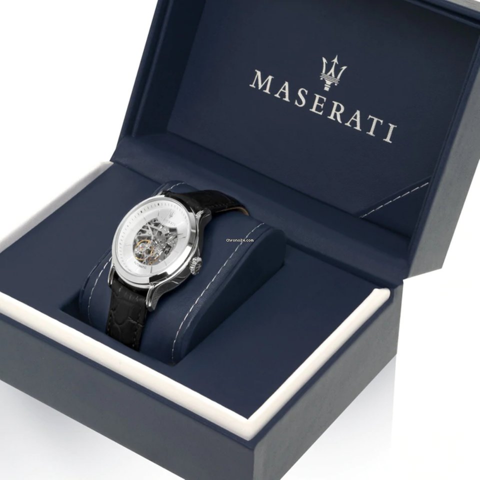 Maserati Epoca Automatic Skeleton Mechanical Silver Dial Watch For Men - R8821118003 Buy Now By Maserati