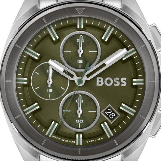 Hugo Boss Volane Grey Dial Silver Steel Strap Watch for Men - 1513951 Buy Now By Hugo Boss
