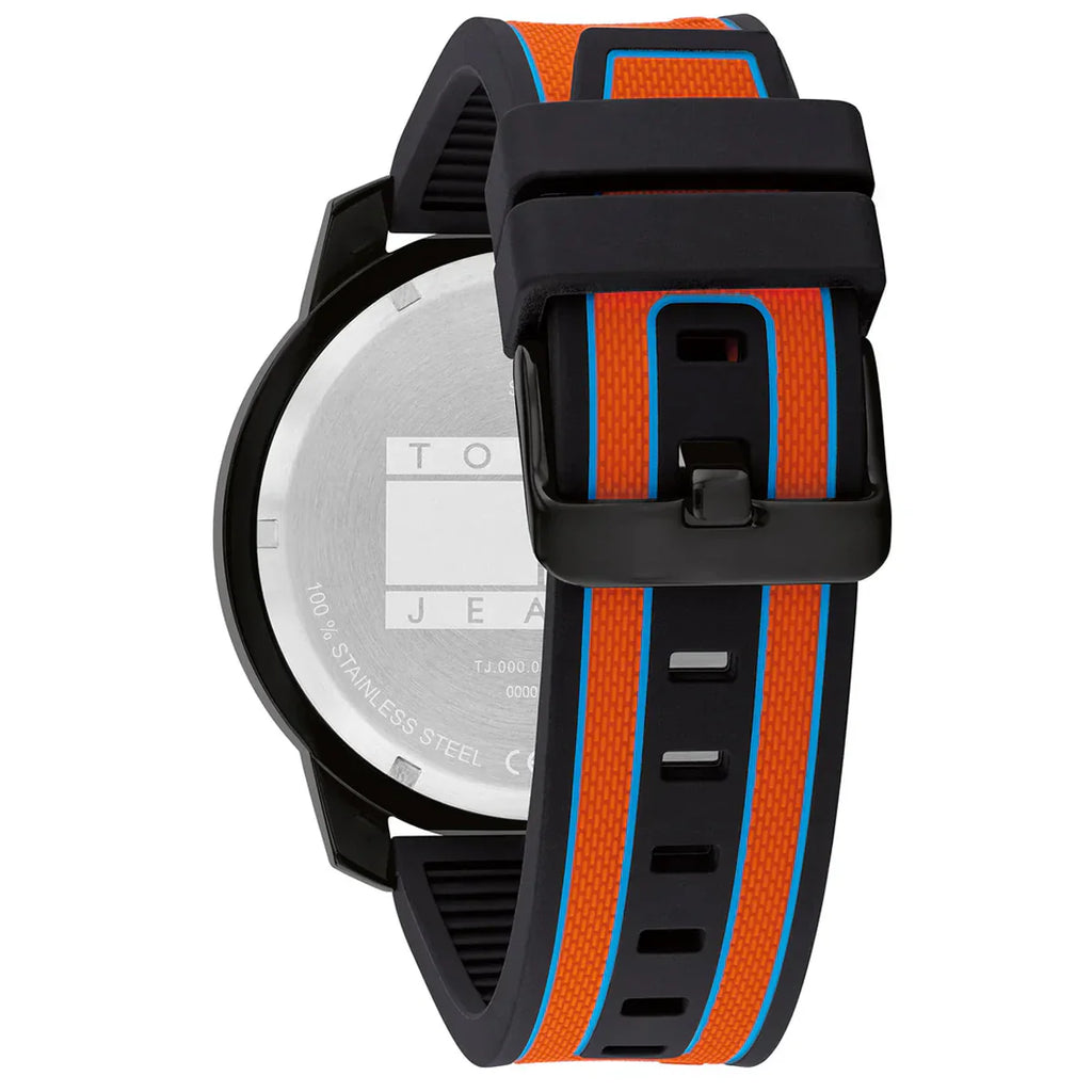 Tommy Hilfiger Wynwood Chronograph Black Dial Orange Silicone Strap Watch For Men - 1710583 Buy Now By Tommy Hilfiger