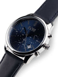 Hugo Boss Time One Blue Dial Black Leather Strap Watch for Men - 1513431 Buy Now By Hugo Boss