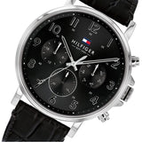 Tommy Hilfiger Daniel Black Dial Black Leather Strap Watch for Men - 1710381 Buy Now By Tommy Hilfiger