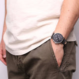 Tommy Hilfiger Daniel Black Dial Black Leather Strap Watch for Men - 1710381 Buy Now By Tommy Hilfiger