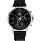Tommy Hilfiger Daniel Black Dial Black Leather Strap Watch for Men - 1710381 Buy Now By Tommy Hilfiger