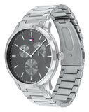 Tommy Hilfiger Brad Chronograph Quartz Grey Dial Silver Steel Strap Watch For Men - 1710385 Buy Now By Tommy Hilfiger