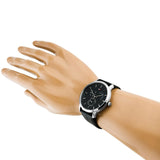 Tommy Hilfiger Brad Chronograph Black Dial Black Leather Strap Watch For Men - 1710391 Buy Now By Tommy Hilfiger