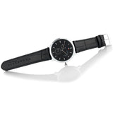 Tommy Hilfiger Brad Chronograph Black Dial Black Leather Strap Watch For Men - 1710391 Buy Now By Tommy Hilfiger