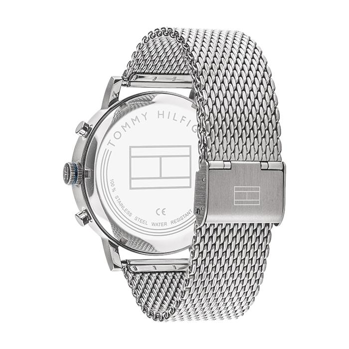 Tommy Hilfiger Evan Grey Dial Silver Mesh Bracelet Watch for Men - 1710396 Buy Now By Tommy Hilfiger