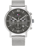 Tommy Hilfiger Evan Grey Dial Silver Mesh Bracelet Watch for Men - 1710396 Buy Now By Tommy Hilfiger