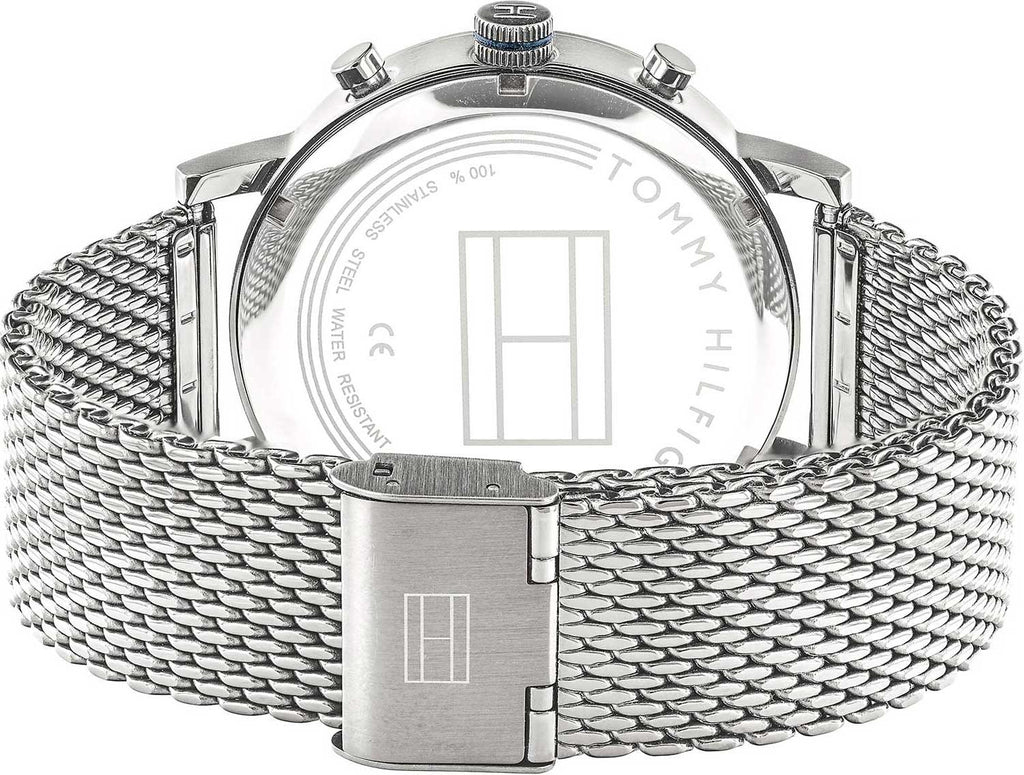 Tommy Hilfiger Evan Grey Dial Silver Mesh Bracelet Watch for Men - 1710396 Buy Now By Tommy Hilfiger