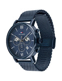 Tommy Hilfiger Evan Blue Dial Blue Mesh Bracelet Watch for Men - 1710397 Buy Now By Tommy Hilfiger
