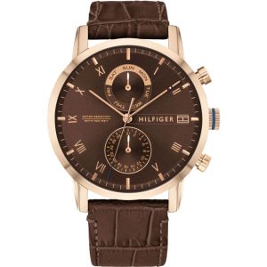 Tommy Hilfiger Kane Brown Dial Brown Leather Strap Watch for Men - 1710400 Buy Now By Tommy Hilfiger