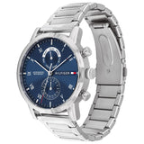 Tommy Hilfiger Kane Blue Dial Silver Steel Strap Watch for Men - 1710401 Buy Now By Tommy Hilfiger