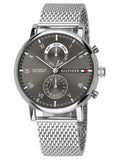Tommy Hilfiger Kane Black Dial Silver Mesh Bracelet Watch for Men - 1710402 Buy Now By Tommy Hilfiger