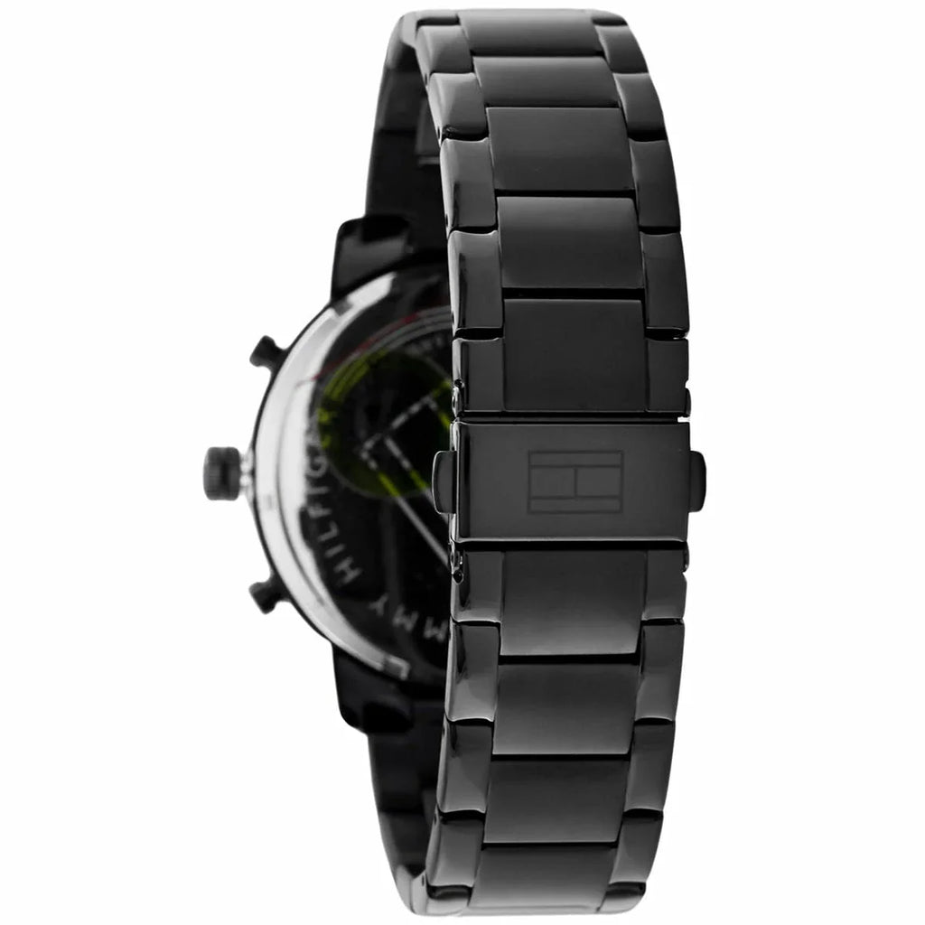 Tommy Hilfiger Evan Chronograph Quartz Black Dial Black Steel Strap Watch For Men - 1710410 Buy Now By Tommy Hilfiger