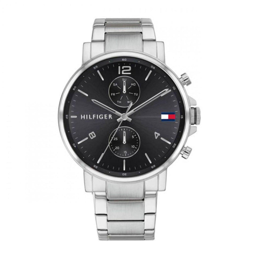 Tommy Hilfiger Daniel Black Dial Silver Steel Strap Watch for Men - 1710413 Buy Now By Tommy Hilfiger