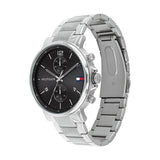 Tommy Hilfiger Daniel Black Dial Silver Steel Strap Watch for Men - 1710413 Buy Now By Tommy Hilfiger