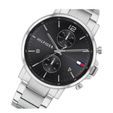Tommy Hilfiger Daniel Black Dial Silver Steel Strap Watch for Men - 1710413 Buy Now By Tommy Hilfiger