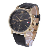 Tommy Hilfiger Daniel Black Dial Black Leather Strap Watch for Men - 1710417 Buy Now By Tommy Hilfiger