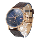 Tommy Hilfiger Daniel Blue Dial Brown Leather Strap Watch for Men - 1710418 Buy Now By Tommy Hilfiger