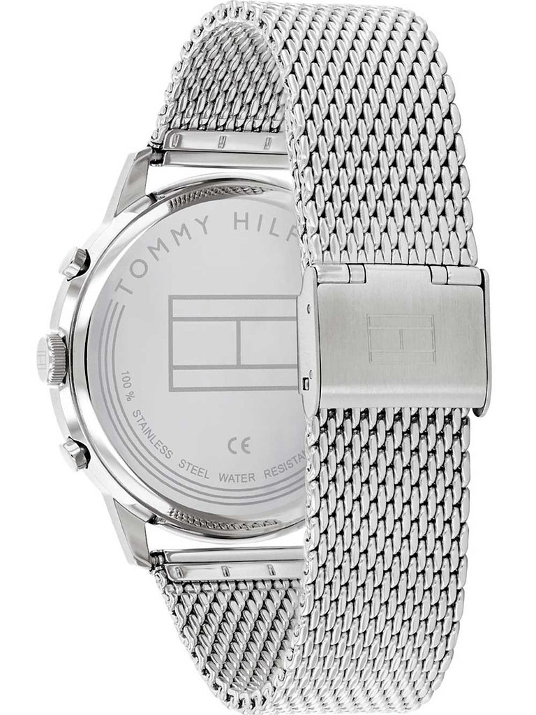Tommy Hilfiger Kane Black Dial Silver Mesh Bracelet Watch for Men - 1710402 Buy Now By Tommy Hilfiger