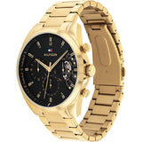 Tommy Hilfiger Baker Chronograph Black Dial Gold Steel Strap Watch for Men - 1710447 Buy Now By Tommy Hilfiger