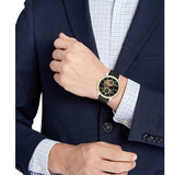 Tommy Hilfiger Henry Chronograph Black Dial Black Leather Strap Watch For Men - 1710474 Buy Now By Tommy Hilfiger