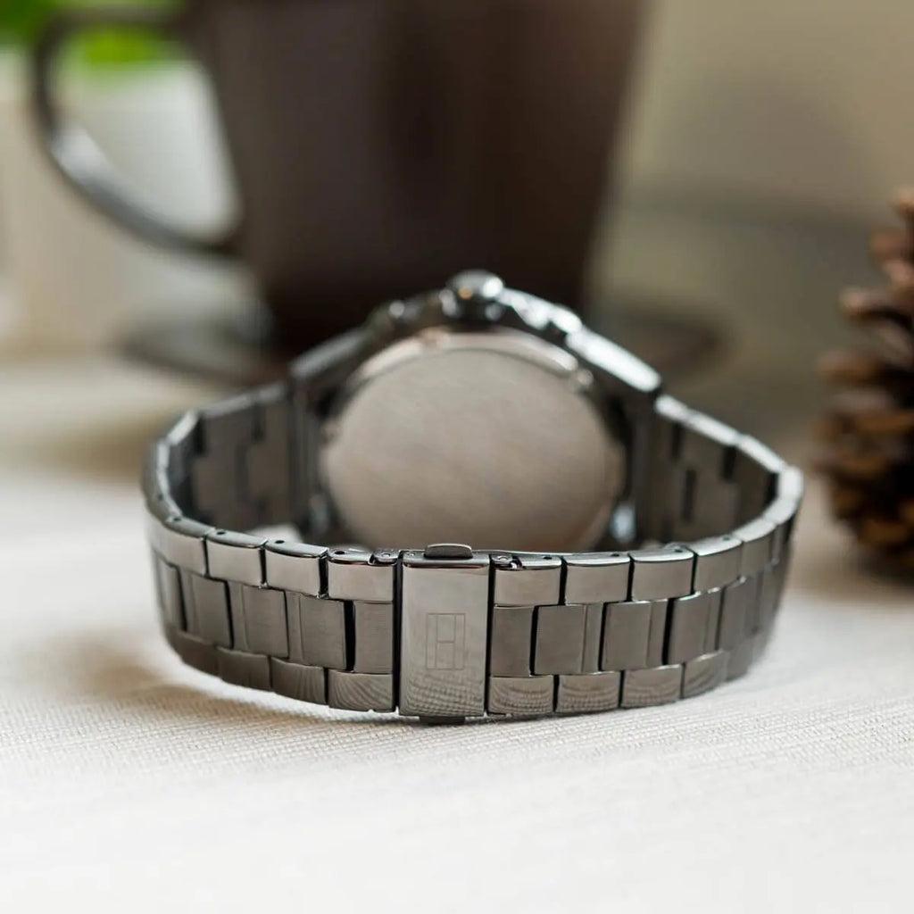 Tommy Hilfiger Henry Chronograph Grey Dial Grey Steel Strap Watch For Men - 1710479 Buy Now By Tommy Hilfiger