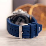 Tommy Hilfiger Luca Chronograph Blue Dial Blue Silicone Strap Watch For Men - 1710489 Buy Now By Tommy Hilfiger