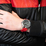 Tommy Hilfiger Luca Chronograph Grey Dial Red Silicone Strap Watch For Men - 1710490 Buy Now By Tommy Hilfiger