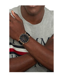 Tommy Hilfiger West Chronograph Grey Dial Brown Leather Strap Watch For Men - 1791710 Buy Now By Tommy Hilfiger